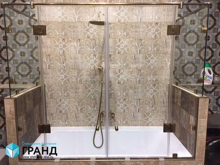 Перегородка для ванны стеклянная