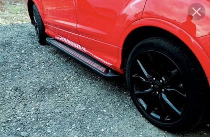 Пороги подожки Vision Black на авто