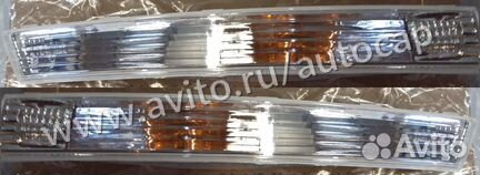 Поворотник Фольксваген Пассат Б6 в бампер белый