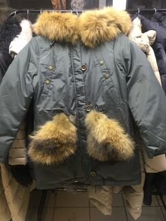 Пуховик с меховыми карманами Burberry erqw1