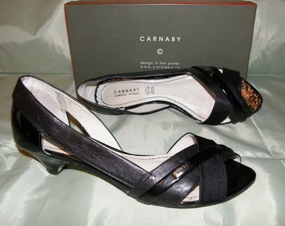 Carnaby р38 босоножки туфли чёрные Chester
