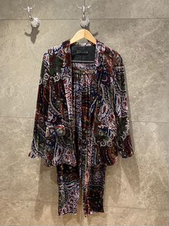 Бархатный костюм Zara