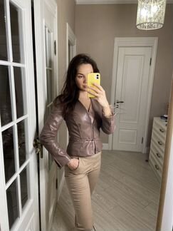 Кожаная куртка Elisabetta Franchi (эко-кожа) ориги