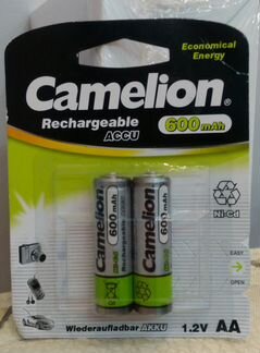 NiCd аккумуляторы AA Camelion 1000mAh 1.2V