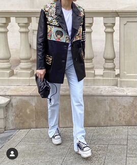 Джинсы Zara облегающего кроя средней посадки артик
