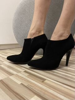 Итальянские Ботильоны из натуральной замши