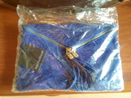 Новая кожаная сумка, новый кожаный клатч Roberto m