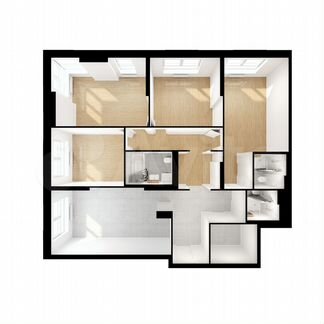 4-к квартира, 120.5 м², 20/24 эт.