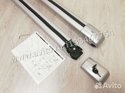 Багажник на штатные рейлинг Land Cruiser Prado 150