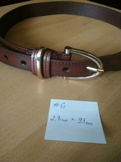 Кожаный женский ремень. #06