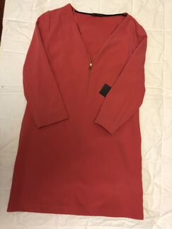 Платье Zara розовое L 44-46