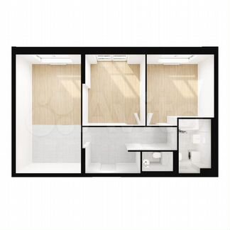 2-к квартира, 61 м², 3/13 эт.