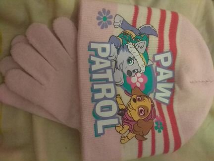 Шапочка и перчатки на 52 и 54