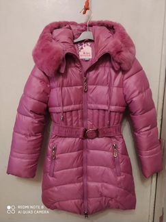 Зимняя куртка для девочки 140