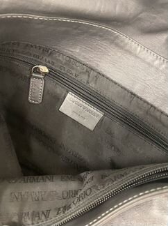 Сумка чернз плечо Emporio Armani (потертость)