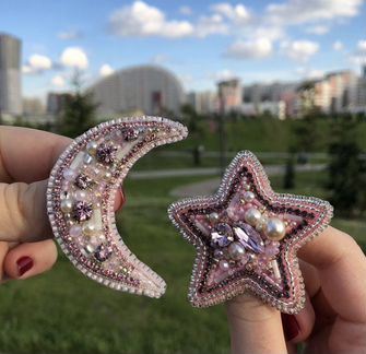 Брошь ручной работы