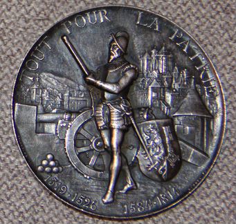 Медаль стрелковый фестиваль Швейцария Женева 1887