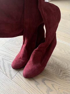 Сапоги ботфорты Замшевые vivendi