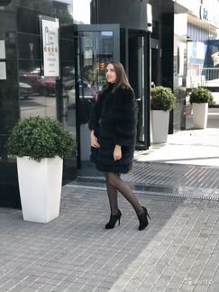 Шуба мех песца