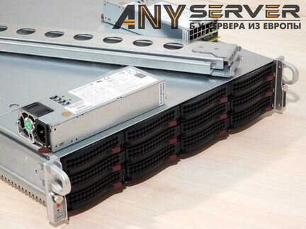 Сервер Supermicro 6028U 2xE5-2690v3 128Gb 12x3.5