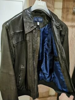 Armani Jeans куртка кожа