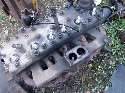 Газ 52 Львовский погрузчик двигатель на запчасти