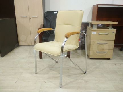 Стул для посетителей Самба Хром (к/з) Новый