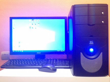 Комп с монитором, клавой и мышой