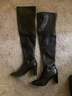 Ботфорты чулки сапоги эконика кожа 41