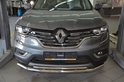 Защита двойная бампера Renault Koleos 2017