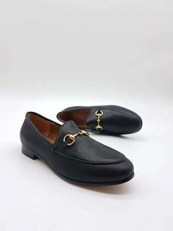 Топсайдеры лоферы черные кожаные гуччи