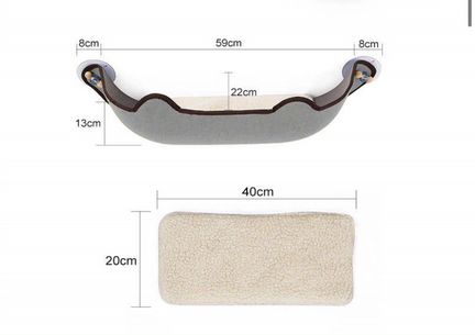 Гамак для кошек на окно, лежанка для кошек