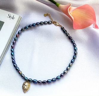 Ожерелье из натурального жемчуга