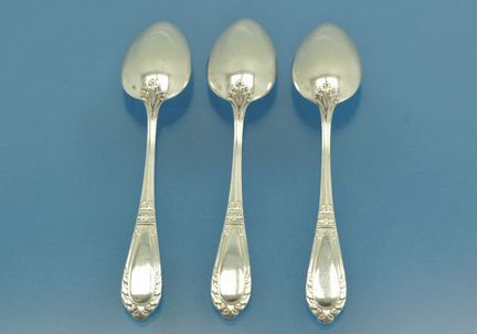 3 кофейные ложки серебро 800 пробы Германия