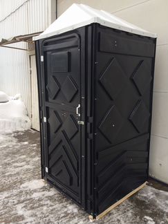Новая Туалетная кабина чёрная - биотуалет, туалет
