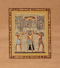 Картина привезена из Египта на папирусе - новая
