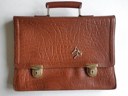 Раритетный кожаный портфель