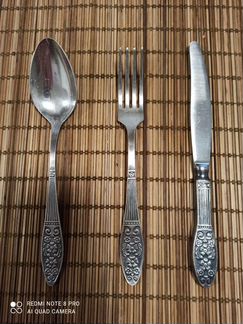 Набор столовых приборов из посеребренного мельхиор