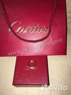 Золотое кольцо Картиер лов Cartier love