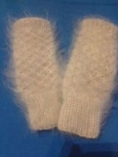 Митенки пуховые