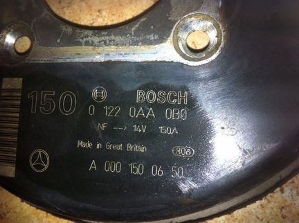 Генератор на Мерседес