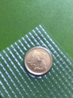 Монета золотая 25 номинал