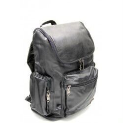 Рюкзак черный из экокожи Three-box 2365 в Москве