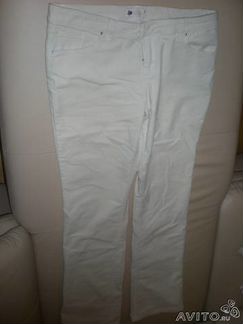 Новые бежевые брюки вельвет 46-48 легкий клеш