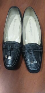 Туфли замша с кожей