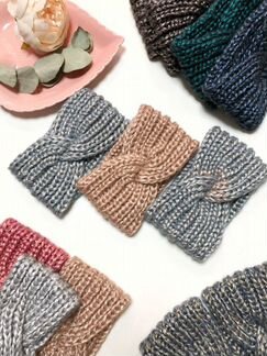 Повязка «узелок» на голову, ручная работа. новая