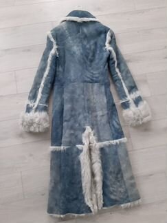 Голубая дублёнка Patrizia Pepe