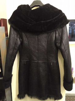 Дубленка короткая чёрная р-рxs