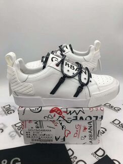 Кожаные кроссовки Dolce & Gabbana