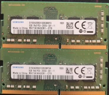 Память 2 х Samsung 8 гб DDR4-2666 sodimm